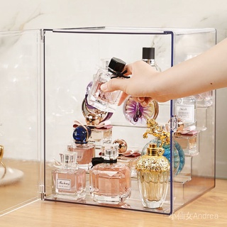 🎇🎇現貨🎇🎇香水收納盒展示櫃大容量防塵透明 化妝品收納