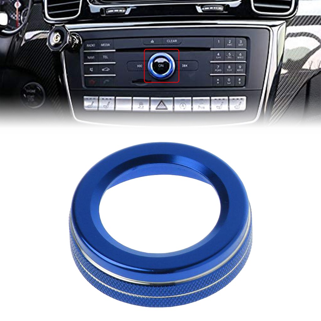 一件 藍色 鋁合金 音量調節旋鈕 裝飾蓋 汽車內飾 適用 14-20 X156 GLA250 GLA45