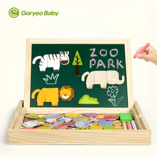 【GoryeoBaby】動物黑板拼拼樂(益智遊戲、益智拼圖、玩具)