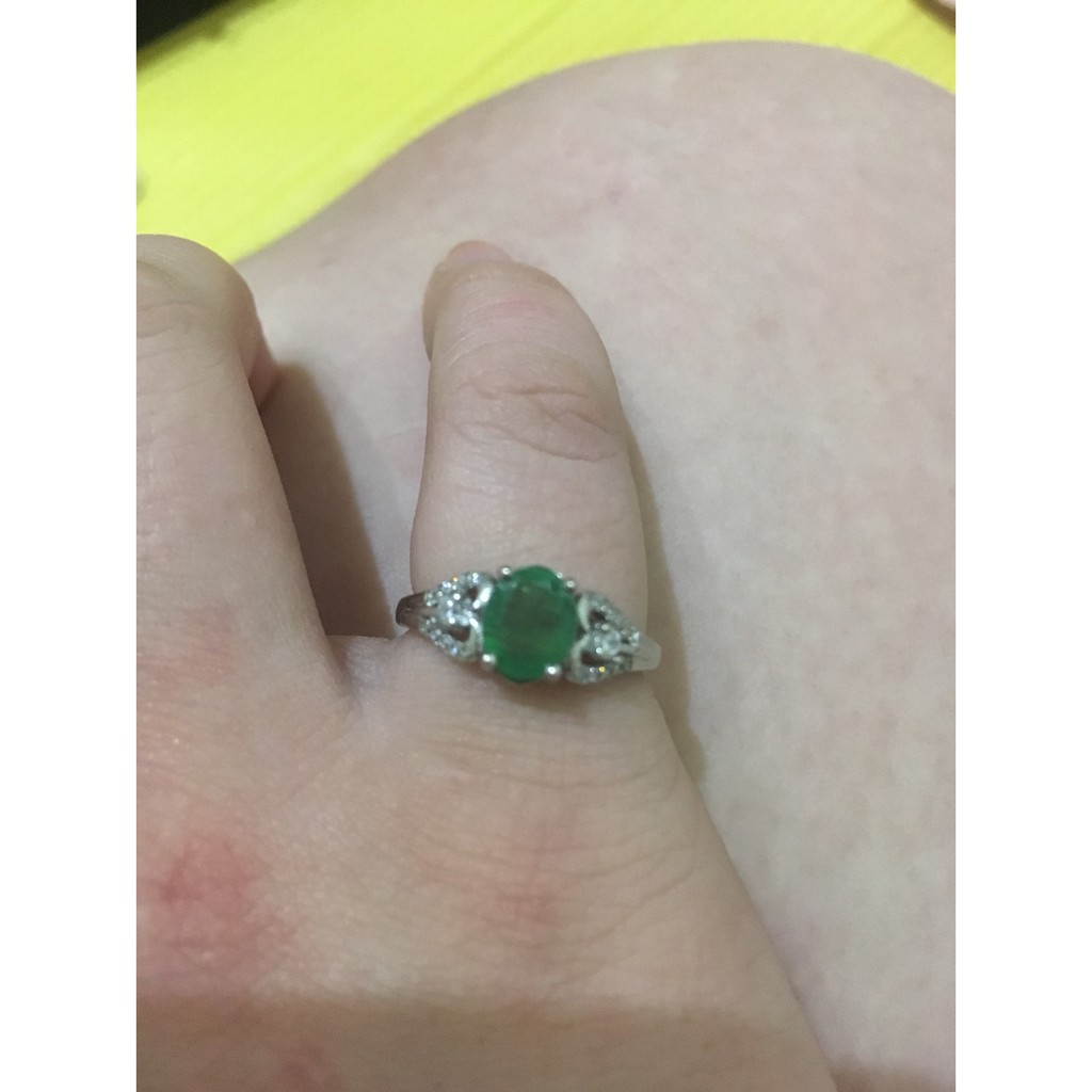 【紫琪工作室】天然寶石戒指-祖母綠