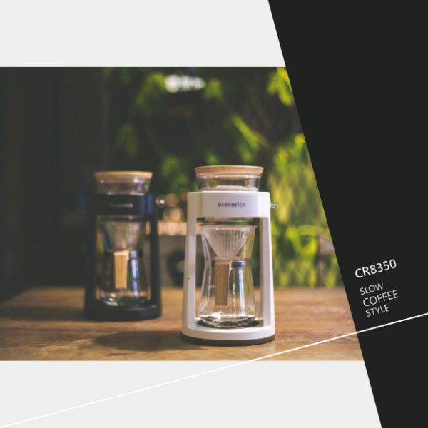 【歐新力奇】免插電雙人份自動旋轉咖啡機 自動萃取咖啡機 (CR8350-W)