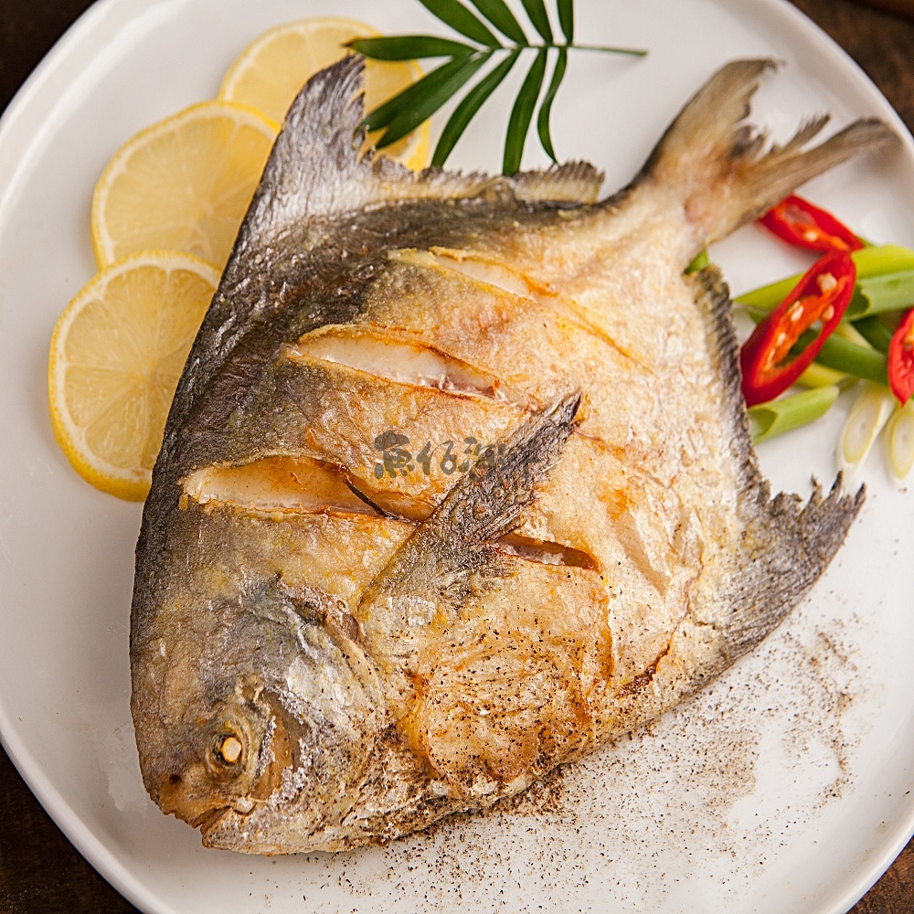 野生白鯧魚#印尼／300-400g／冷凍超商取貨／🈵799免運／【魚仔海鮮】