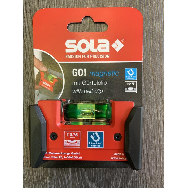花電 隨身水平尺 可加購 8MM捲尺 SOLA 攜帶型 可吸磁 水平尺 小而巧 紅大方