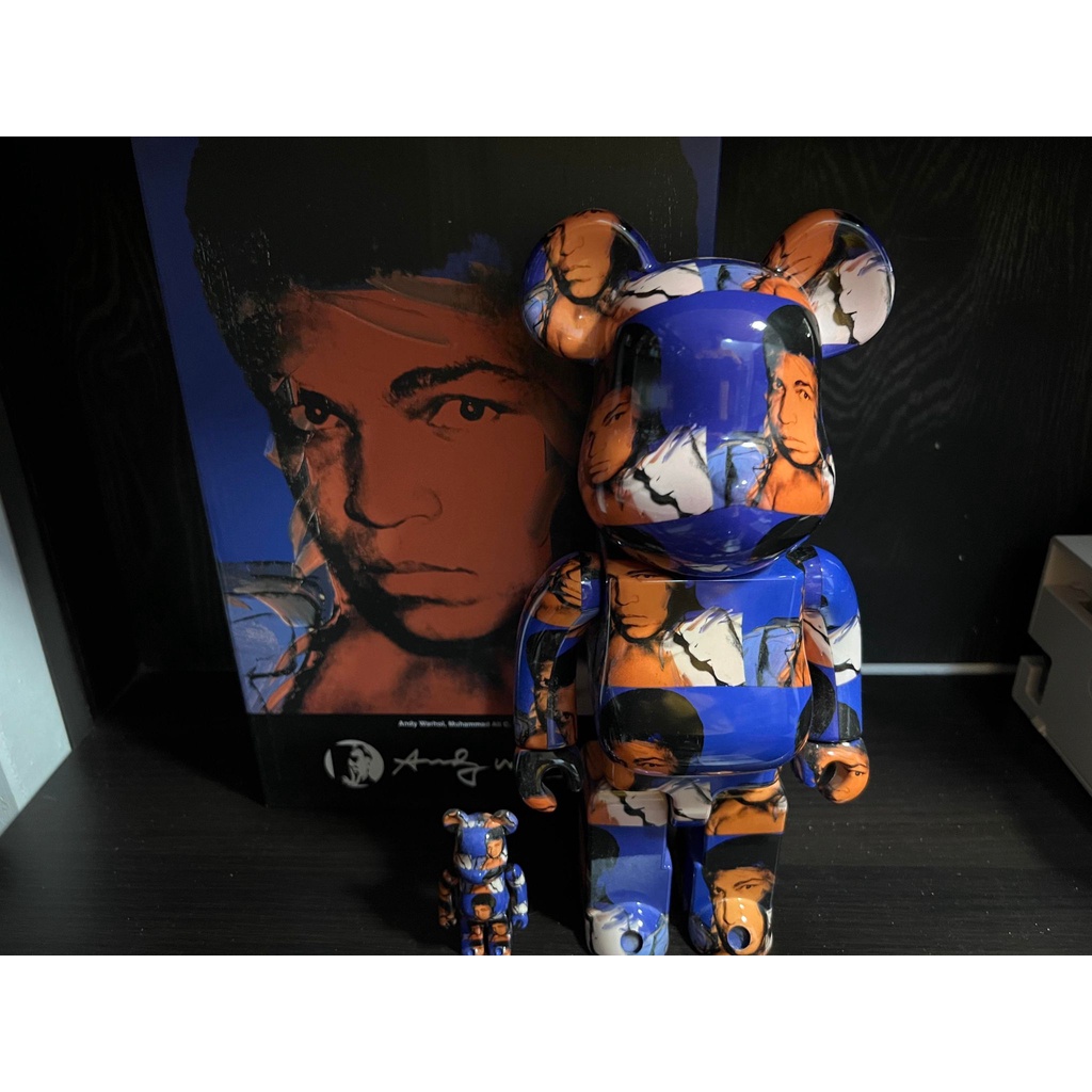 be@rbrick Andy Warhol 拳王阿里400%+100%