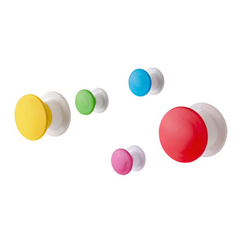 Ikea Losjon 掛勾彩色五件組 蝦皮購物