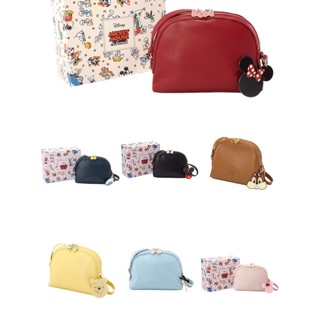 現貨💕正版Disney Grace gift米奇米妮愛麗絲小熊維尼貝殼包側揹包休閑包奇奇蒂蒂吊飾貝殼包側揹包