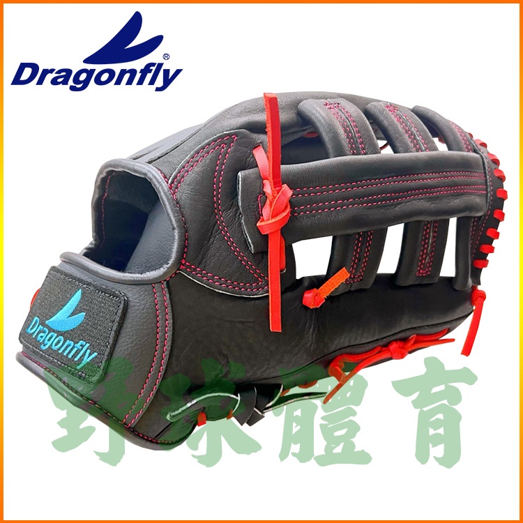 藍蜻蜓 2500系列 棒壘球手套 外野 雙十字 13吋 黑 BGLVDF19005-01