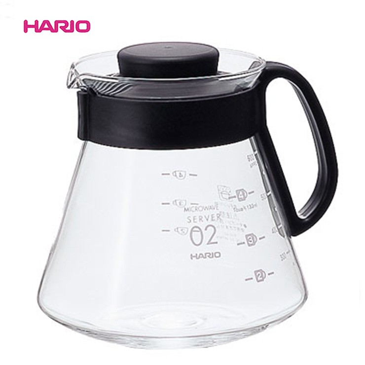 【啡苑雅號】日本HARIO 熱玻璃咖啡壺2~5杯手沖壺花茶壺咖啡用品XVD-60B