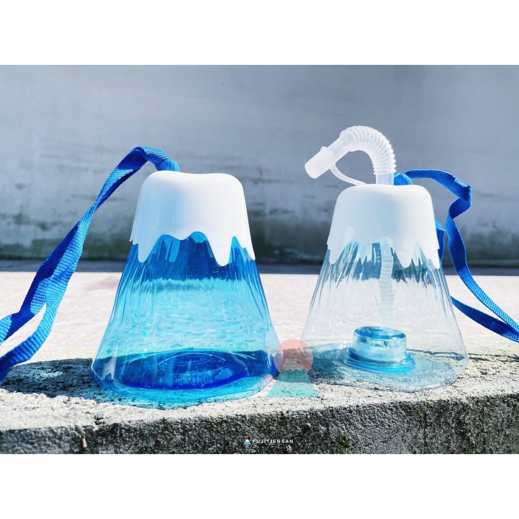 ⭐《☀MSinJP 日本 現貨 預購 大爆單 富士山 造型 超美 附吸管 水壺 水瓶 還有發光款 400ml🌸✌》