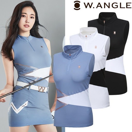 韓國W.angle Golf / W限量女性無袖高爾夫球衣
