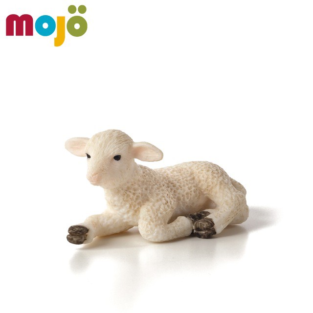 Mojo Fun動物模型 -小綿羊(躺姿)