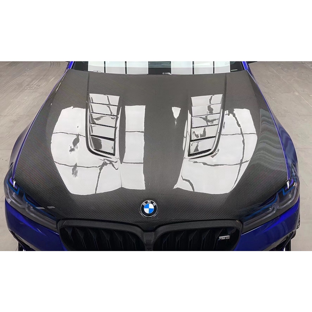 BMW G30 乾碳 碳纖維開孔引擎蓋 (另有鍛造紋)