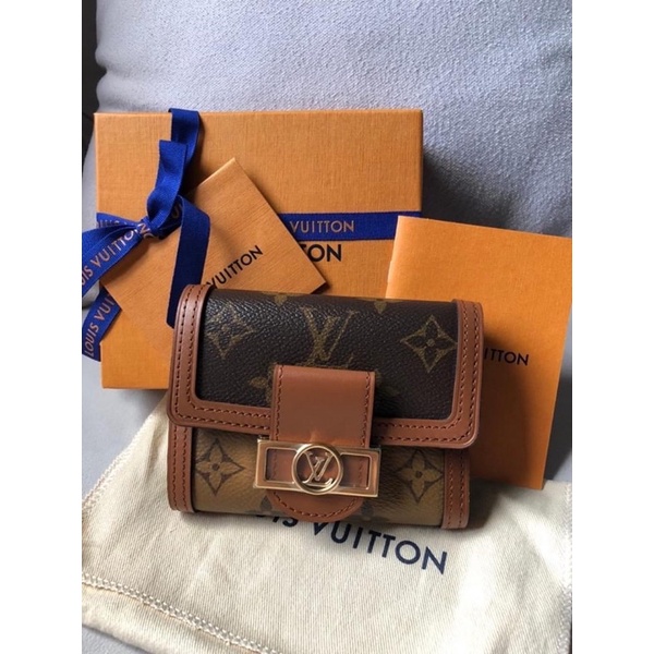 Authentic LOUIS VUITTON Monogram portefeuille Dauphine Compact M68725 Wallet