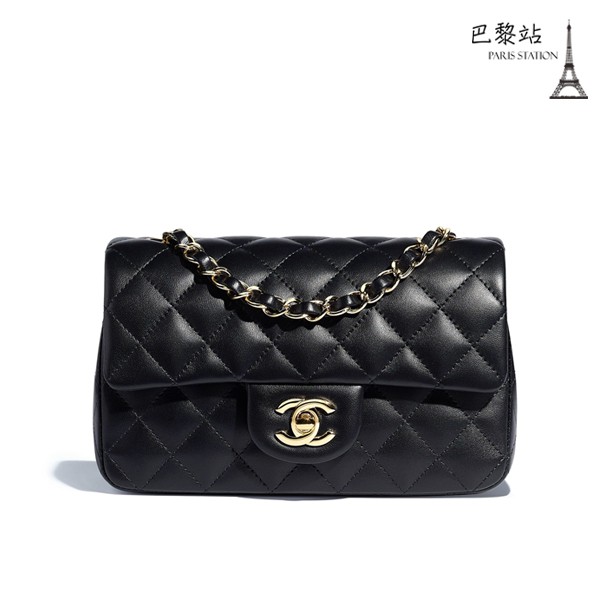 【巴黎站二手名牌專賣】＊全新現貨＊CHANEL 真品＊A69900經典COCO系列 20菱格紋金鍊轉釦肩背包