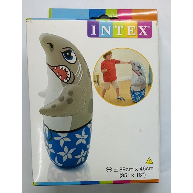 充氣玩具 不倒翁 全新 正品 鯊魚