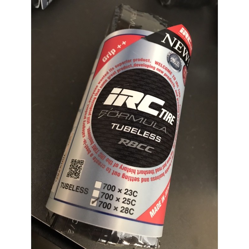 日本 IRC Formula Pro RBCC Tubeless Tire 700x28C 公路車無內胎輪胎