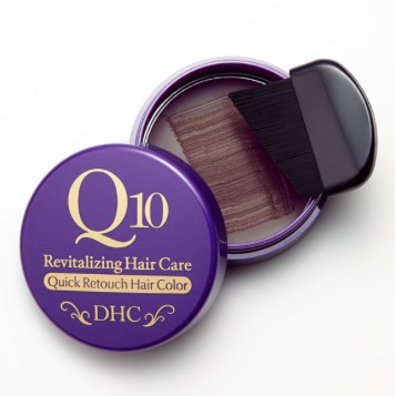 連線代購 日本境內版dhc Q10 白髮瞬間遮蓋附隨身刷攜帶用白髮著色膏黑色深棕淺棕免染髮 蝦皮購物