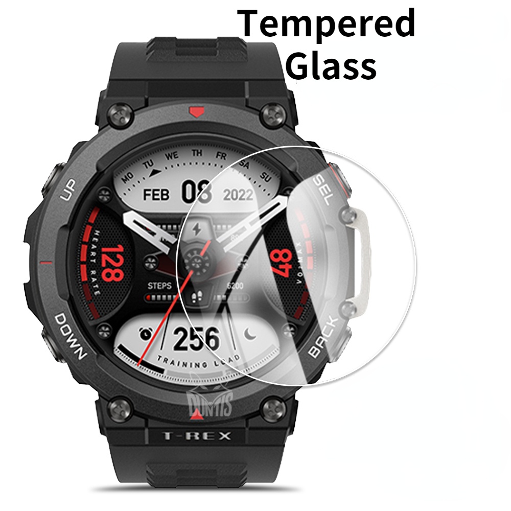 適用於 Huami Amazfit T Rex 2 / Smart Watch 鋼化防爆保護膜配件的 9H 玻璃屏幕保護