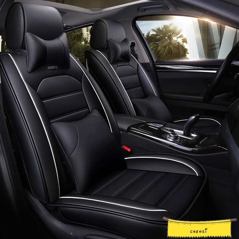 通用型汽車座椅套 PU 皮革全套前座+後座專為卡羅拉 CX-3 Avensis Montero 製造
