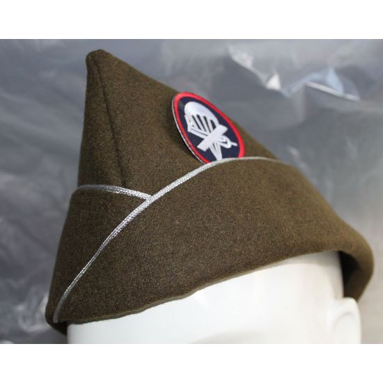 美式二戰船型帽 毛呢 送帽徽