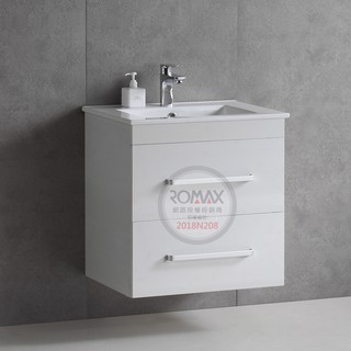 羅曼史衛浴ROMAX TW77+RD60E 鋼琴烤漆防水浴櫃