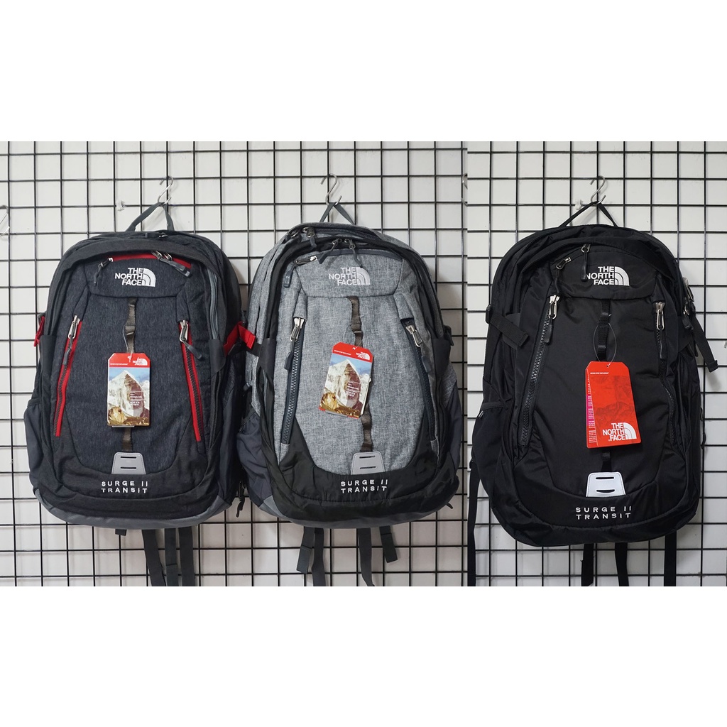 ＊現貨黑色＊NG品＊THE NORTH FACE＊北臉＊SURGE II TRANSIT後背包＊休閒背包＊通勤包＊學生包