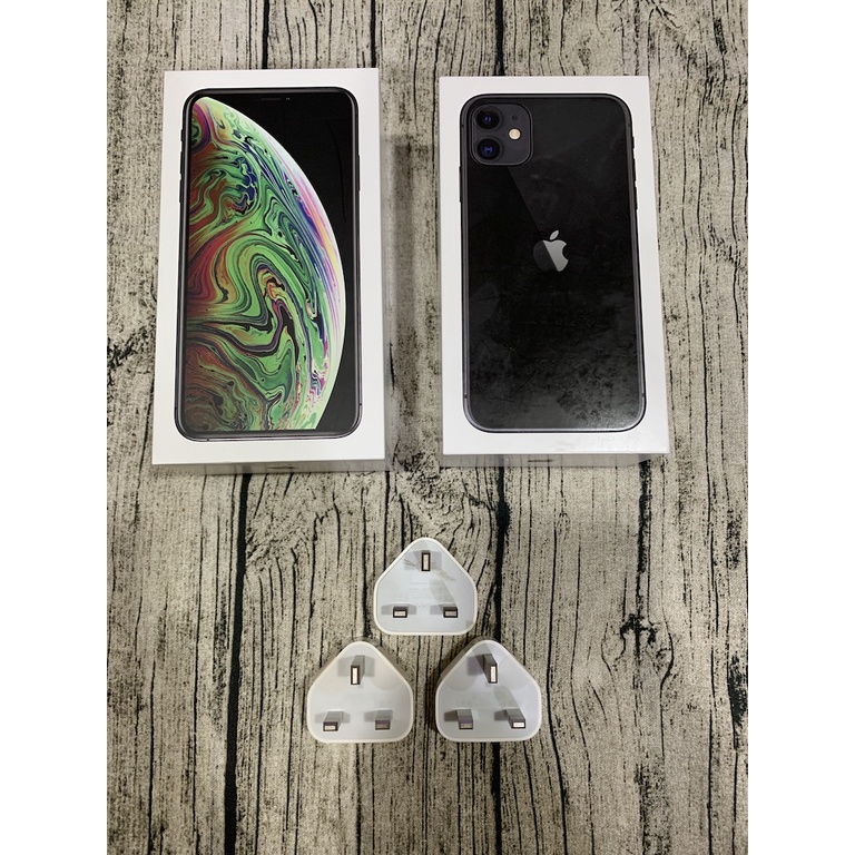 Apple Iphone xs 6 11 蘋果手機 空盒 原廠充電器插頭 豆腐頭 整人玩具 紙盒子 香港版英國 台灣