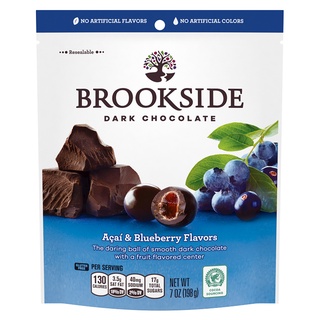 BROOKSIDE 巴西莓夾餡黑巧克力 198g【家樂福】