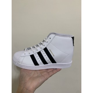 <Taiwan小鮮肉>5折 Adidas OG Superstar UP 白 黑 增高筒 女鞋 金標 三線 FW0118