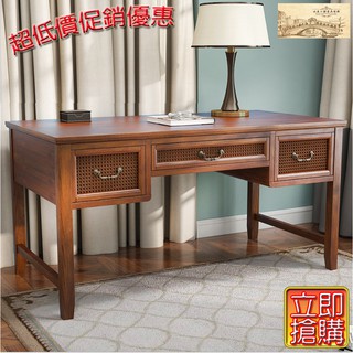【北美小鎮】 林肯畫廊 北歐簡約 書桌 現代書桌 簡約書桌 現代感 實木家具 寫字桌 電腦桌 辦公桌 美式書桌