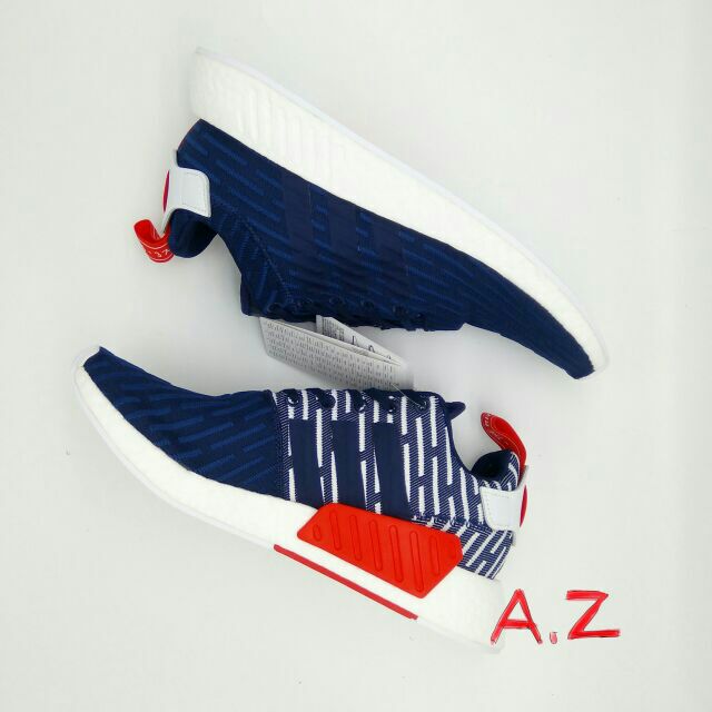 A&amp;Z[現貨區]adidas Originals NMD R2

PK 藍白 雨滴 編織 英國限定 BB2952