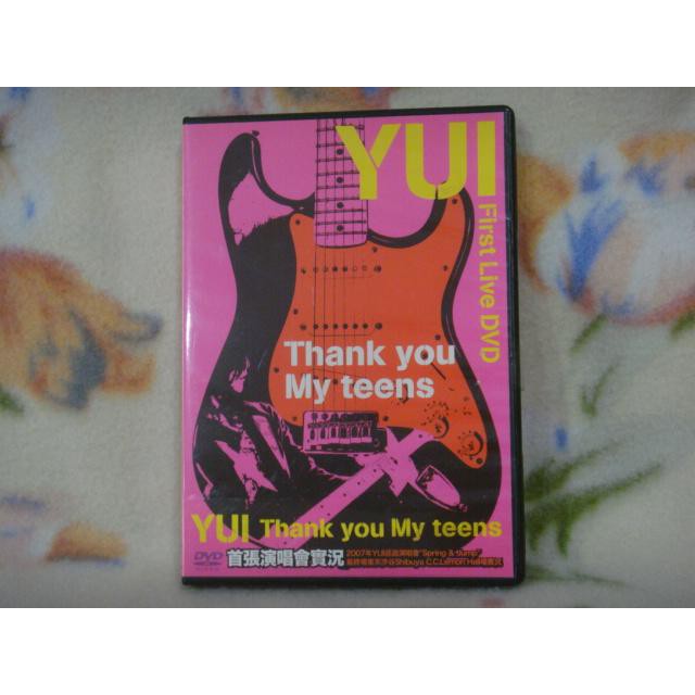 Yui Dvd Thank You My Teens 首張演唱會實況 07年發行 蝦皮購物