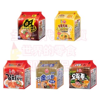 韓國 不倒翁拉麵 泡麵 辛辣/泡菜/海鮮烏龍/Q拉麵/起司 120g*5包入/袋