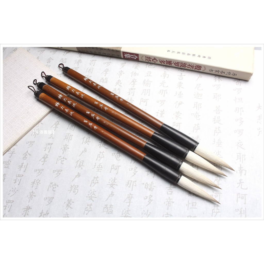 栗成筆 特大 大風堂牛耳毫 新品 ダルマ軸 書道 半紙 条幅