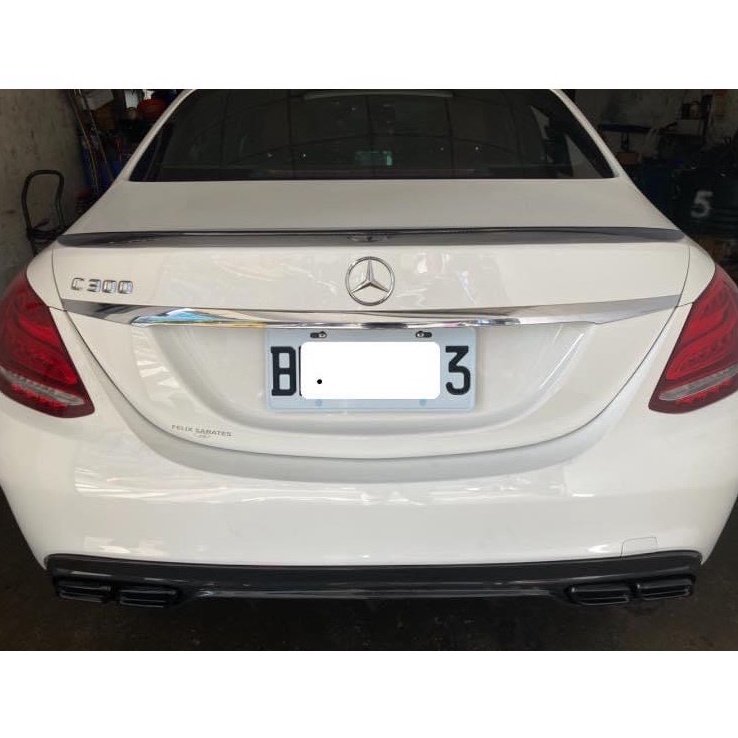 賓士 Benz W205 C205 AMG款碳纖維尾翼 C300碳纖維尾翼 W205碳纖維鴨尾 C43尾翼