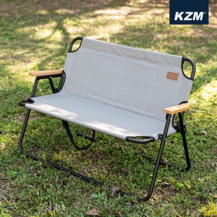 KAZMI KZM 素面雙人折疊椅 露營椅 休閒椅 野餐椅 長椅