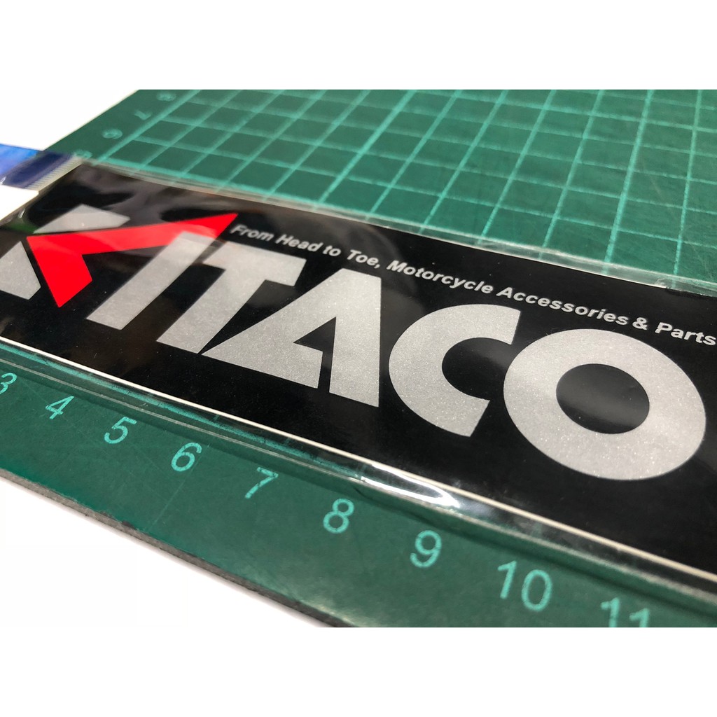 E00134 KITACO 質感 防水貼紙 $30 約12X4.5cm 機車精品 車殼 貼紙 車身貼 機車 汽車 重車