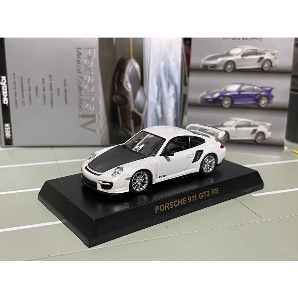 Kyosho 1/64 Porsche 911 GT2 RS 997 白 絕版