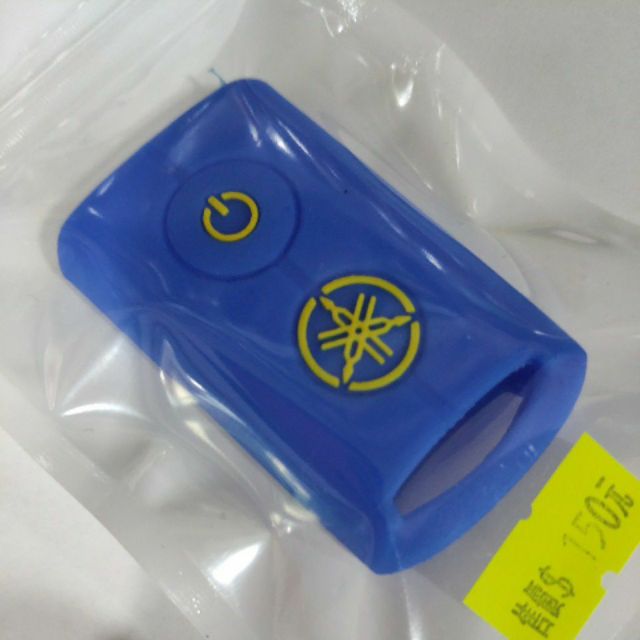 [健弘部品]&lt;現貨&gt;YAMAHA XMAX300 AEROX 智慧遙控器 矽膠保護套 藍/黃