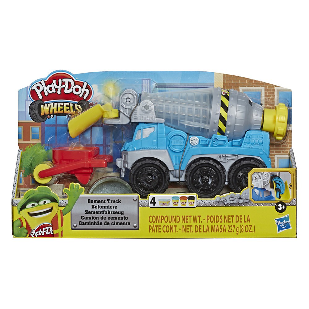 【培樂多Play-Doh】創意DIY無毒黏土 車輪系列-水泥車組E6891(幼兒兒童玩具/益智玩具/兒童手作/禮物)