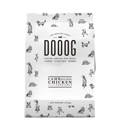 【免運】DOOOG 杜格 飼料 天然無穀犬糧 狗飼料 無穀飼料 全年齡犬適用 5LB