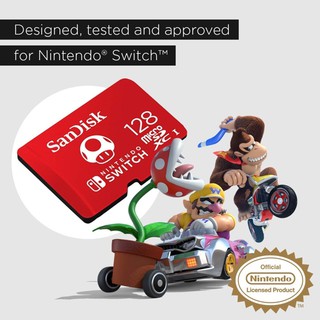 任天堂 Nintendo Switch 專用 SanDisk 128G128GB microSDXC 記憶卡
