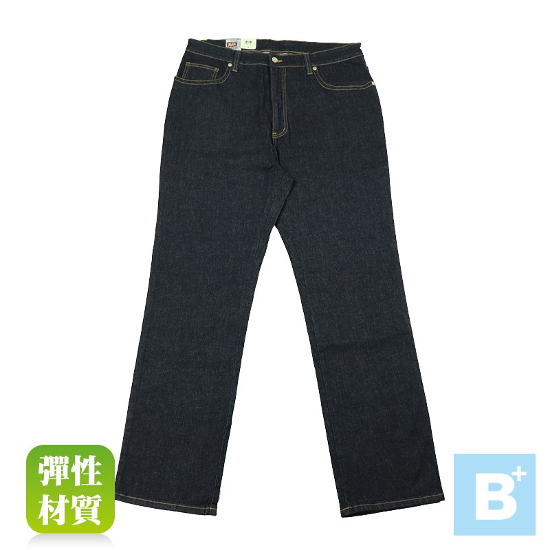 【B+大尺碼專家】特加大 彈性-直筒牛仔褲-深藍-87937