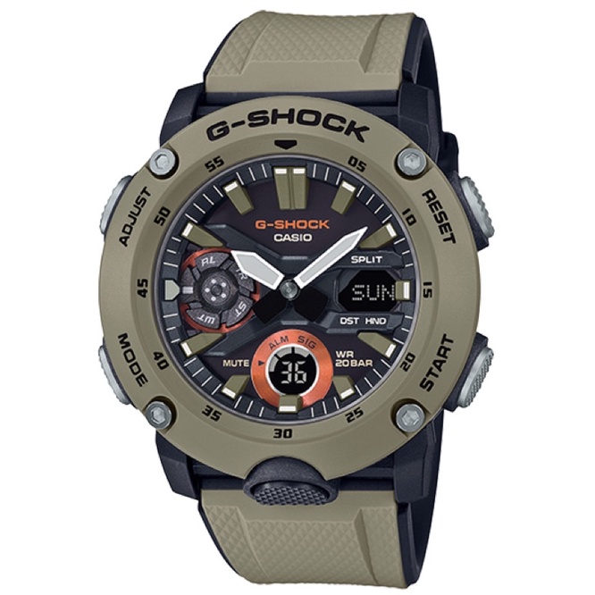 商城出貨🚚免運優惠✨ CASIO GSHOCK 碳纖維核心防護 GA-2000-5A