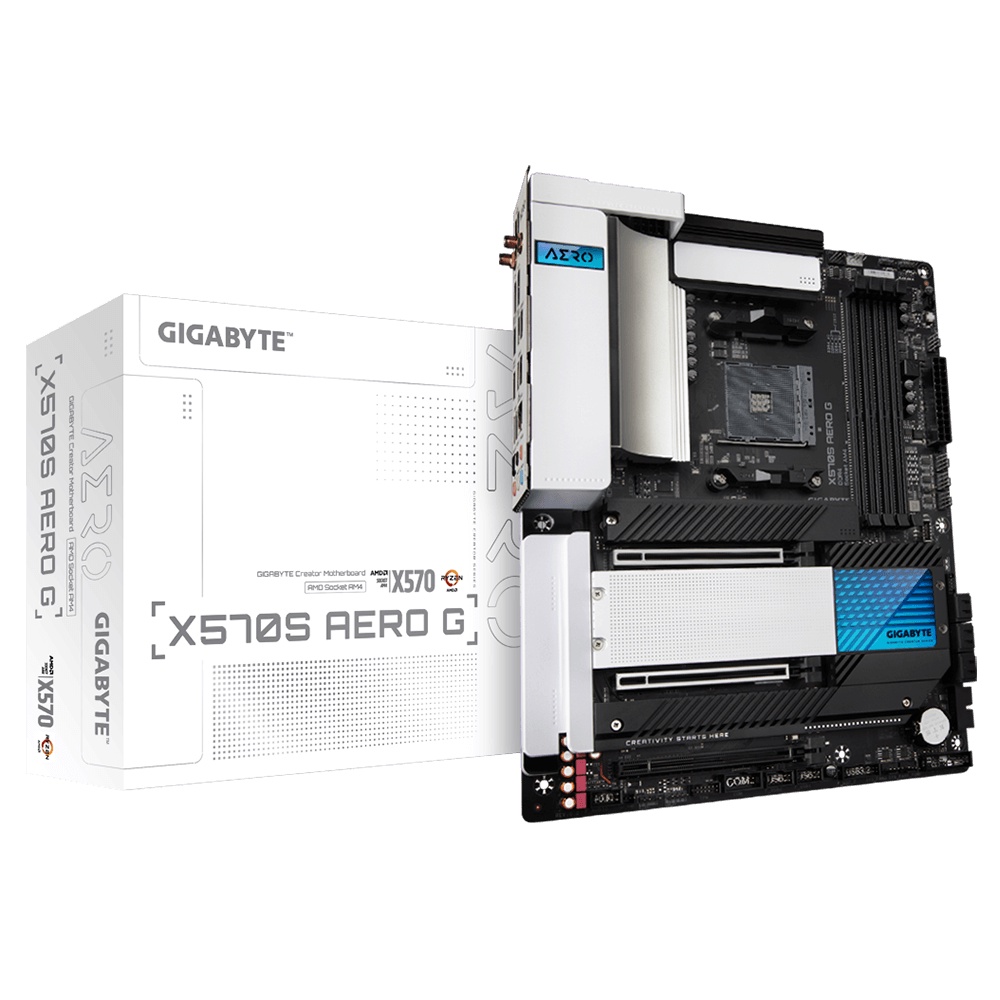 【台南個人自售】技嘉 X570S Aero G 白色主機板 全新未拆 完整配件 台灣公司貨 可刷卡 已註冊5年保