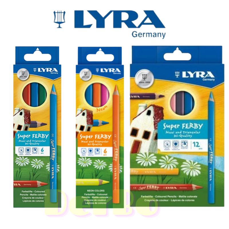 現貨「德國🇩🇪」LYRA Groove Super Ferby 彩色鉛筆 三角霓虹彩色鉛筆 6色 12色