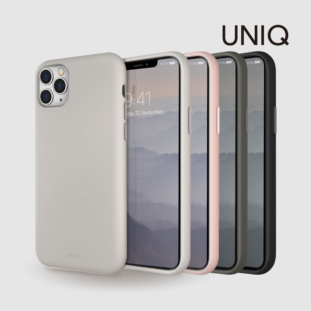 【UNIQ】iPhone 11/Pro/Max 液態矽膠防摔手機殼 ( LinoHue )｜手機保護殼 防摔保護殼