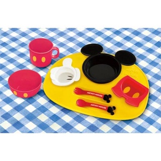 日本製 迪士尼正版 米奇/米妮/維尼/唐老鴨 兒童學習餐盤餐具