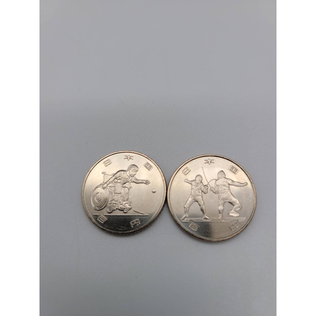 日本造幣局鑄「2020年東京奧運全系列紀念套幣」20枚100日圓銅鎳複合硬幣和2枚500日圓雙色複合硬幣共22枚大全套