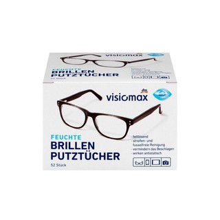 德國 DM VISIOMAX 多功能鏡面擦拭紙 52片 拋棄式 眼鏡布 擦拭布 拭鏡布 清潔布